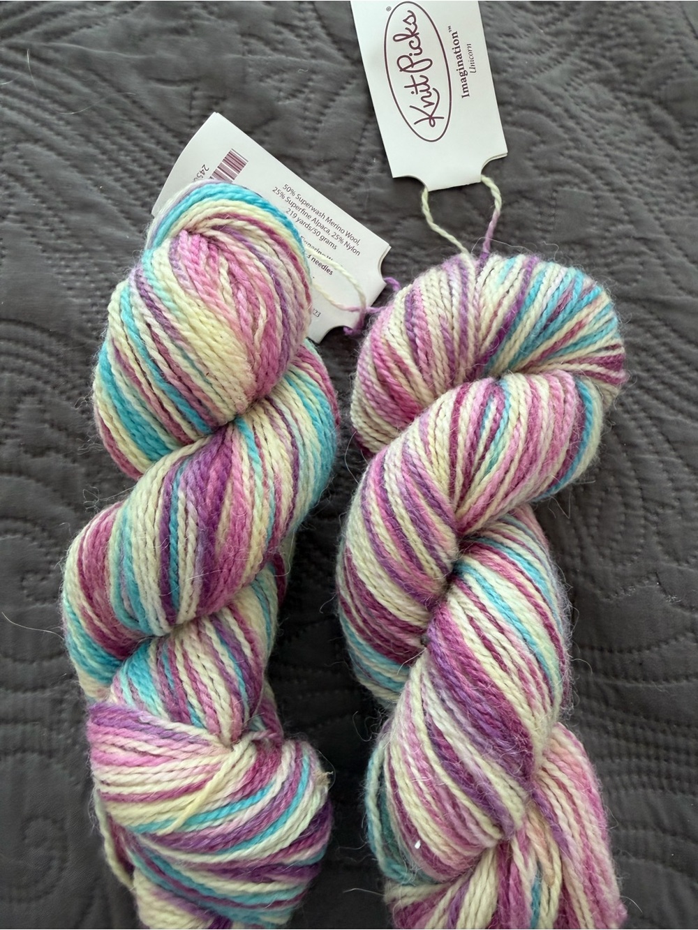 Knit picks Pastel Multi-Color Hand-Dyed Yarn - 2 Skeins